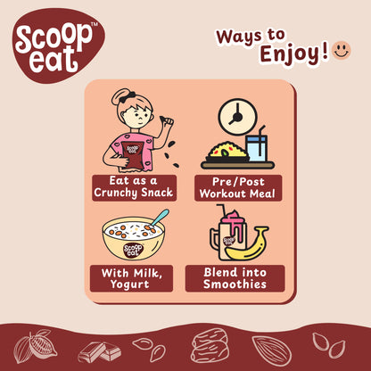 Scoopeat Assorted Muesli -  Fruit & Nut Muesli 400gm - 25gm High Protein Muesli- 400gm