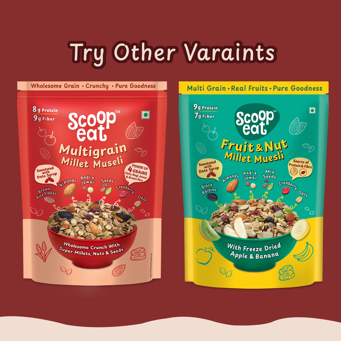 Scoopeat 25gm High Protein Muesli- 400gm