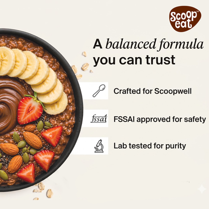 Scoopeat Assorted Combo of 2 - 26g Super High Protein Chocolate Oats + 26g Super High Protein Strawberry Oats