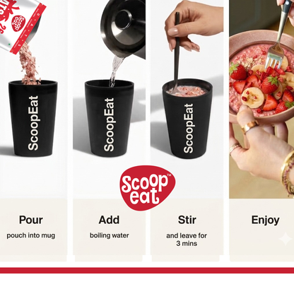 Scoopeat Assorted Combo of 2 - 26g Super High Protein Chocolate Oats + 26g Super High Protein Strawberry Oats