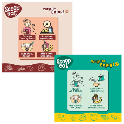 Scoopeat Assorted Muesli -  Fruit & Nut Muesli 400gm - 25gm High Protein Muesli- 400gm