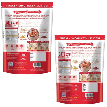 Scoopeat Assorted Oats pack of 2 - 26g Super High Protein Strawberry Oats