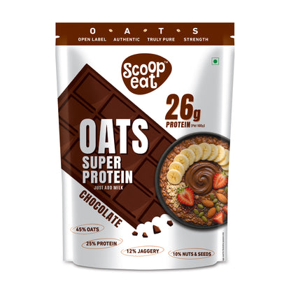 Scoopeat 26g Super High Protein Chocolate Oats 400gm