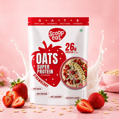 Scoopeat 26g Super High Protein Strawberry Oats 400gm